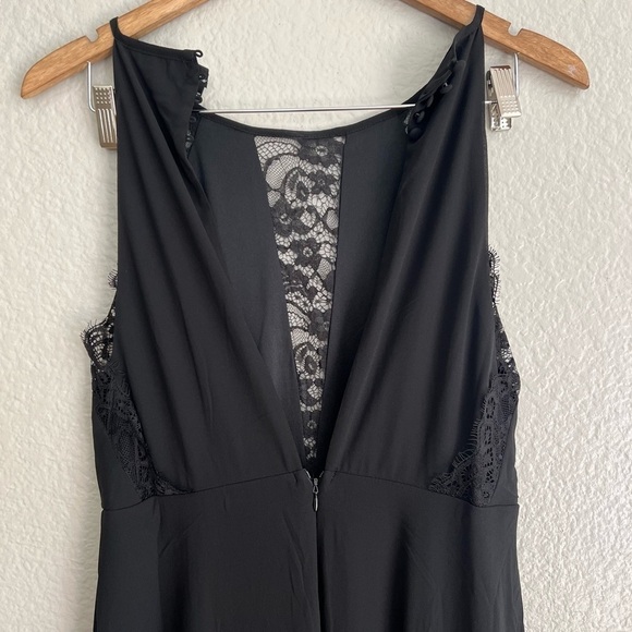 NWOT Romantic Mood Black Lace Sleeveless Maxi Dress - Picture 5 of 8
